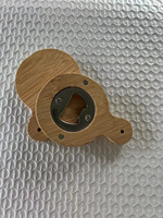 Logo personnalisé Promotionnel Bambou Métal Aimant de Réfrigérateur Ouvre-Bière en Acier Inoxydable Forme Portable Ouvre-Bouteille pour la Décoration de la Maison