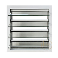 Fenêtres à persiennes en aluminium blanc sur mesure, avec verre transparent réglable