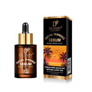 Private Label Natural Bronze Color Streak-Free <strong>Tanning</strong> Oil Serum Drops <strong>Face</strong> Use - Product Image 5
