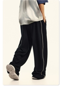 280GSM hommes Style décontracté doux sport <span class=keywords><strong>pantalon</strong></span> haute qualité tissé <span class=keywords><strong>treillis</strong></span> Double mi conception OEM Service pli uni teint Long - Product Image 3