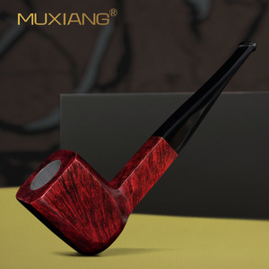 Muxiang Briarwood Smoking Pipe Straight Type 3mm Filter Men's Tobacco Pipe Solid Wood Pipe Accessory - Product Image 2