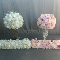 FL-132 mariage fleur boule Table centres de table chemin de table fleurs allée fleurs pour la décoration de fête de mariage