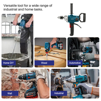 Mélangeur électrique robuste XTXS WJ8216 220V 50Hz 1100W à vitesse variable pour béton et boue