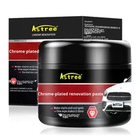 Pâte de rénovation chromée Astree, décapant de rouille, restauration de l'oxydation, polissage de l'éclat des métaux, multi-usages, pour emblèmes et garnitures de voiture