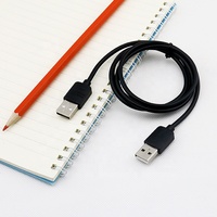 Kabel Data pengisi daya, kabel USB Tipe A ke A Multi fungsi, kepala ganda, kotak Hard Drive portabel, kabel koneksi Laptop
