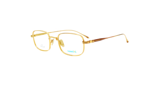 Superovo <span class=keywords><strong>Lunettes</strong></span> optiques unisexes de style français, imprimées, en titane, monture intégrale, acétate doré 18 carats, légères, de haute qualité, nouveau design - Product Image 3