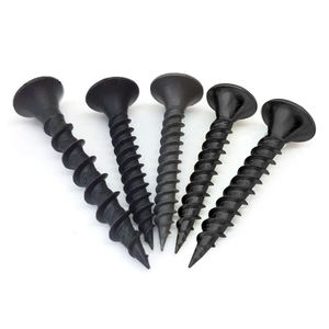 Produits ponctuels 262 # M3.5 25mm vis noires en acier galvanisé <span class=keywords><strong>à</strong></span> tête plate vis <span class=keywords><strong>à</strong></span> cloison sèche de gypse pour le travail du bois - Product Image 4