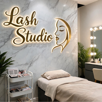 Enseigne lumineuse LED 3D personnalisée avec logo, lettres en métal rétroéclairées, enseigne publicitaire extérieure pour entreprise, boîte à lumière pour devanture de magasin