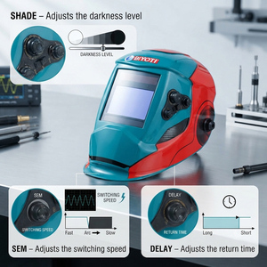 <span class=keywords><strong>Casco</strong></span> <span class=keywords><strong>de</strong></span> Soldadura, Corte y Esmerilado Multimodo Biyoti BYT-WH09, Oscurecimiento Automático Profesional, Gran Visibilidad, Equipo <span class=keywords><strong>de</strong></span> <span class=keywords><strong>Seguridad</strong></span> - Product Image 3