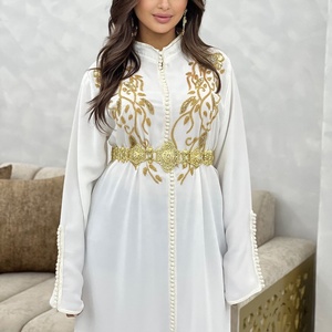Fabricantes <span class=keywords><strong>de</strong></span> ropa musulmana, cristal personalizado, caftán musulmán <span class=keywords><strong>de</strong></span> Dubái, caftán marroquí, vestido <span class=keywords><strong>de</strong></span> boda con cinturón - Product Image 4