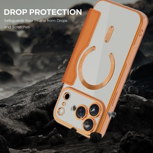 เคสโทรศัพท์แบบกระเป๋าสตางค์หนัง PU แม่เหล็กแฟชั่น สำหรับ iPhone 17 11 12 13 14 15 16 Pro Max 17 Air ฝาหลังใส ป้องกันอย่างดี - Product Image 6