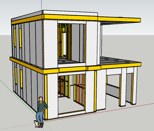 บ้านสำเร็จรูป Plan6070 ขนาด 104 ตร.ม. 2 ชั้น แบบโมดูลาร์ปรับเปลี่ยนได้ บ้านพักตากอากาศ 3 ห้องนอน 3 ห้องน้ำ บ้านสำเร็จรูปสมัยใหม่ บ้านสองชั้น วิลล่าสำเร็จรูป - Product Image 5