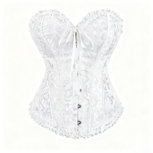 Corsets et Bustiers Sexy en <span class=keywords><strong>Dentelle</strong></span> Florale pour Femmes, Imprimé Floral, Corset Vintage, Lingerie Gothique en Satin, Corselet Overbust à Baleines - Product Image 2