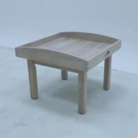Table carrée ergonomique en bois massif au design contemporain pour bébés et enfants, idéale pour l'éducation précoce, le dessin, les jeux - École, maison, bureau, chambre