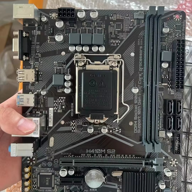 Wholesale GA H410M S2 Gaming Motherboard With H Chipset Supports 10th Gen I9 I7 I5 I3 Series Processors HM