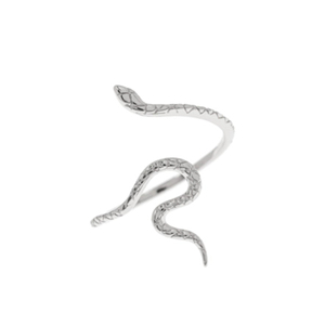 Anillo de Serpiente de Plata de Ley 925 CANNER, Joyería con Diseño de Serpiente, Chapado en Oro de 18K, Regalo, Anillo de Serpiente Abierto Ajustable para Mujer - Product Image 4