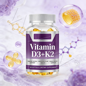 Cápsulas de Gel Suave de Vitamina <span class=keywords><strong>D3</strong></span> + K2 de Alta Calidad, Suplementos para Estimular la Inmunidad y la Energía para Hombres, Mujeres y Adultos - Product Image 5