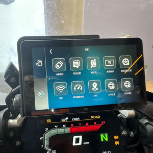 USB cảm ứng ngoài trời không thấm nước Kem chống nắng bên ngoài di động Carplay Android Auto <span class=keywords><strong>GPS</strong></span> navigation xe máy cho BMW R1200GS r1250gs - Product Image 3