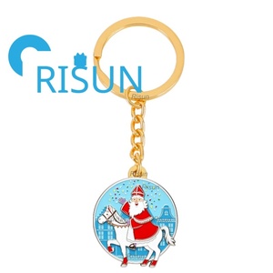 Porte-clés Souvenir Personnalisé en Métal de Noël, Ornement Festif de la Sainte-Nicolas, Vente en Gros - Product Image 4