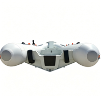 Bateau pneumatique rigide en aluminium RIB-420 de 4,2 m pour la pêche, grand bateau pneumatique avec plancher antidérapant