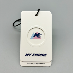 Hollowed-out popular clothing <b>tags</b> that can be customized with logos - Product Image 1