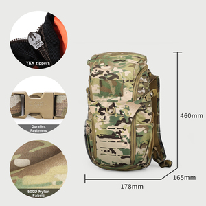 <span class=keywords><strong>Mochila</strong></span> Táctica de 15L con Panel Frontal Cortado con Láser, Sistema de Compresión, para un Solo Día, Porta Equipo de <span class=keywords><strong>Combate</strong></span> - Product Image 5