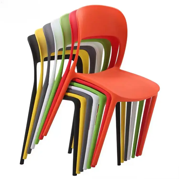 Новый дизайн 2022, красочный стул для ресторана, кухни, кафе, полипропиленовый стул, стул из полипропилена, Штабелируемый Пластиковый обеденный стул