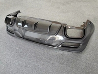 Pour Mercedes-Benz GLE350 450 63 W167 Coupé AMG Édition Améliorée Kit Carrosserie Diffuseur Arrière Style B en Fibre de Carbone Véritable