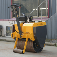 Petit compacteur d'asphalte hydraulique à double tambour pour parking