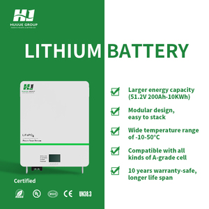 แบตเตอรี่ลิเธียมไอออนแบบติดผนังสำหรับเก็บพลังงานภายในบ้าน 51.2V 100ah 200ah ระบบออฟกริด - Product Image 1