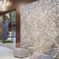 Panneau mural de plafond en alliage d'aluminium sur mesure pour hall de bureau élégant avec éclairage LED, ignifuge et étanche, garantie 5 ans