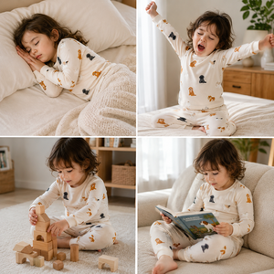 Pyjamas pour bébés à pieds en modal, faible MOQ, vêtements pour enfants, étiquette personnalisée, meilleur prix du Vietnam - Product Image 3