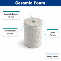 Bloc isolant en mousse d'alumine céramique pour four haute température, isolation résistante à la chaleur, efficacité thermique du four