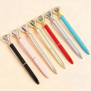 Hot-Selling Custom Sports Ballpoint <b>Pen</b> Diamond-Studded <b>Multi</b>-<b>Color</b> Metal Logo Slim Signature for Corporate Advertising - Product Image 1