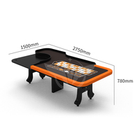 Luckyh — Roulette de Poker 86 pouces pour 10 personnes, jeu de cartes, vert foncé, pour divertissement, Club de Poker, utilisé dans le manuelle, avec Rail