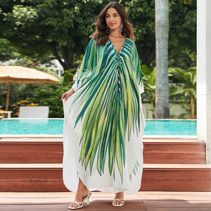 2025 Holiday Robe Loose Swing <strong>Beach</strong> <strong>Kaftan</strong> Cover up <strong>Kaftans</strong> Wholesale - Product Image 3