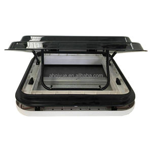 Vente chaude 500x500mm ouverture manuelle en aluminium cadre supérieur RV toit fenêtre lucarne pour camping-car - Product Image 1