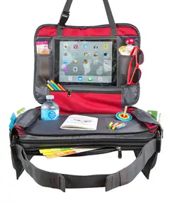 Corée voiture organisateur siège arrière bureau pour enfants support de tablette avec tapis de pied plateau de tour voiture siège Table enfants plateau de voyage