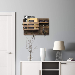 <span class=keywords><strong>Porte</strong></span>-clés en bois de luxe et de fantaisie <span class=keywords><strong>porte</strong></span>-vêtements suspendus, support de rangement, support de <span class=keywords><strong>porte</strong></span>-clés <span class=keywords><strong>mural</strong></span>, support flottant, organisation du <span class=keywords><strong>courrier</strong></span> - Product Image 2