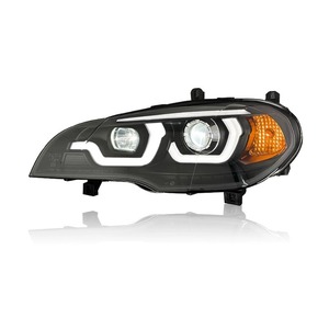 Conjunto de Faros Delanteros LED con Lente Bifocal Xenón para <span class=keywords><strong>BMW</strong></span> X5 E70 07-13, Luces de Circulación Diurna LED, Accesorios para Automóviles - Product Image 4