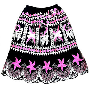 Custom Hawaiian Embroidered <b>Skirt</b> Women Tropical Floral Beachwear Casual Summer <b>Skirt</b> Lightweight Resort Clothing Wholesale OEM - Product Image 1