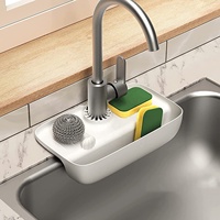 Égouttoir de robinet en Silicone organisateur d'évier pour salle de bains cuisine organisateur d'évier pour savon éponge brosse épurateur