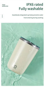 Tasse à café automatique résistante à <span class=keywords><strong>la</strong></span> rouille, légère, rechargeable, à faible <span class=keywords><strong>bruit</strong></span>, avec couvercle, 350ml, de marque OEM - Product Image 2
