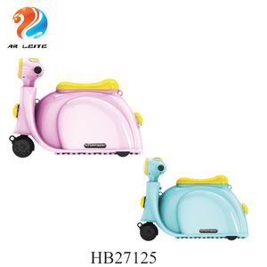 Valise à roulettes multifonction pour enfants en ABS légère avec moto à 4 roues, bagages de <span class=keywords><strong>voyage</strong></span>, scooter - Product Image 2
