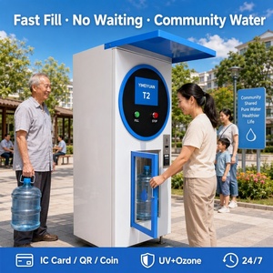 Distributore Automatico d'Acqua con Osmosi Inversa, <span class=keywords><strong>ATM</strong></span> per Acqua Filtrata, Esterno, 24H, con Monete, QR, Carta, Smart IoT, OEM, UV, 4G, in Acciaio Inox - Product Image 4