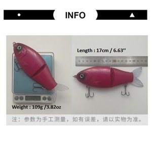 LVDE, recién llegado, 17cm /109G, Señuelos de Pesca que se hunden, cebo deslizante, cuerpo duro con cola suave, señuelos de sábalo - Product Image 3