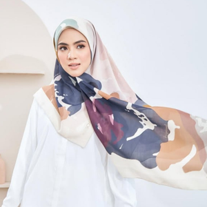 ผ้าคลุมฮิญาบแบบนุ่มสำหรับผู้หญิงมุสลิมมาเลเซียผ้าพันคอระบายอากาศได้ดีมีสไตล์สำหรับสวมใส่ทุกวัน - Product Image 3