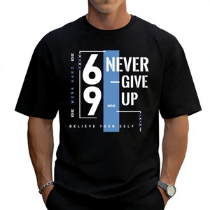 T-shirt décontracté pour homme à imprimé rétro, 100 % coton, 180 grammes, manches courtes, écologique, commande en gros depuis l'entrepôt américain - Product Image 1