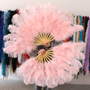 Giá Rẻ Bán Đẹp Nhảy Múa Nhuộm Màu Sắc Chùm Người Hâm Mộ Lớn Fluffy Lông Đà Điểu <span class=keywords><strong>Fan</strong></span> Cho Lễ Hội Hiệu Suất Trang Trí - Product Image 4