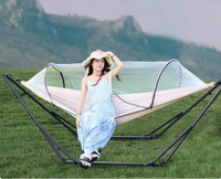 Balançoire de camping intérieure/extérieure avec structure en acier inoxydable, lit balançoire portable